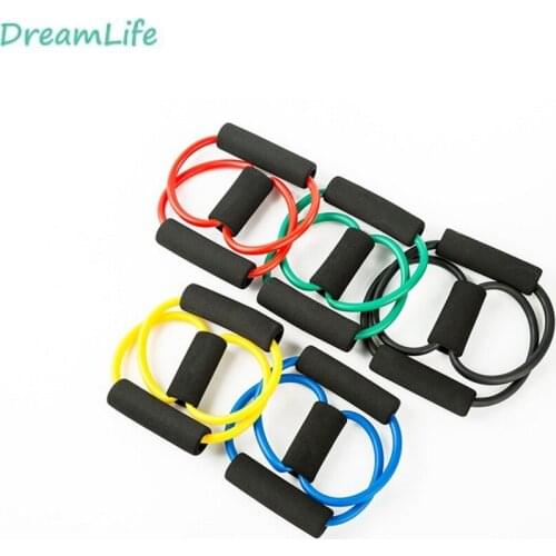 10PCS Resistance Band 8-Shaped Fitness Elastic Rubber Ring Latex Pull Rope Sports Elastic Yoga Pilates Sports Unisex