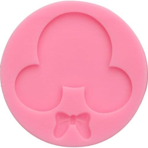 Resin Mold Cartoon Silicone Mold Bowknot Chocolate Mold for Fondant Keychain Pendant Cake Decoration Tool Kitchen Accessories