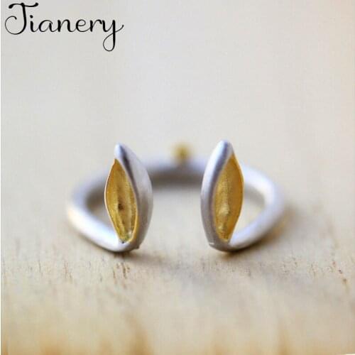 JIANERY Personality Exaggerated Rabbit Ear Rings For Women Engagement Jewelry Girls Open Finger Rings