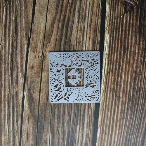 Square Craft Metal Cutting Dies Cut Die Mold Leaves Bird Scrapbooking Gift Album Paper Card Craft Embossing Stencil