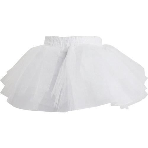 Cute Tulle Fluffy Pageant Wedding Underskirt Net Crinoline Girls Petticoat