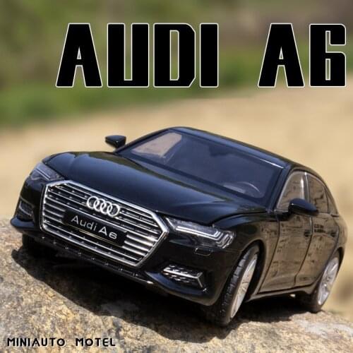1:32 AUDI A6 Simulation Car Model Diecast Toy Car 6Doors-Opened Sounds&Lights Hobbies For Collection Children‘s Birthday Gifts