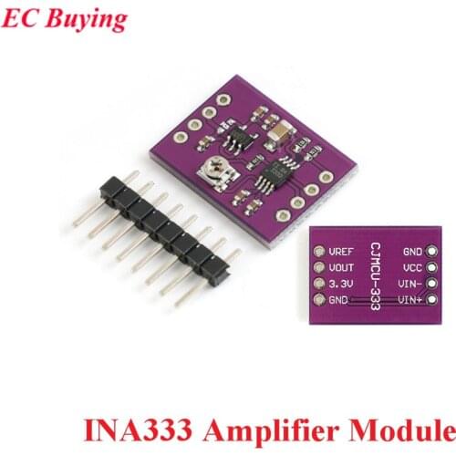 INA333 Amplifier Module Op Amp Module Human Micro Signal Multifunctional Three Op Amp Precision Instrumentation Amplifier Board