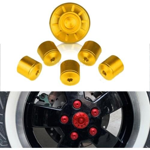 Motorcycle Hubcaps Wheel Side Covers CNC Aluminum Accessories for Piaggio Vespa GTS GTV 250 300 All Year 2017 2018 2019 2020