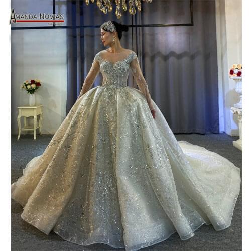 New design wedding dress real work 100% same high quality bride dress