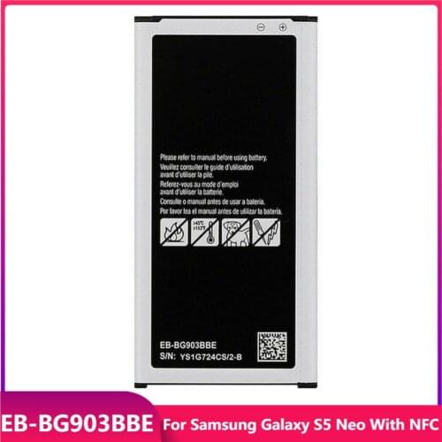 Original Phone Battery EB-BG903BBE For Samsung Galaxy S5 Neo With NFC Replacement Rechargable Batteries 2800mAh