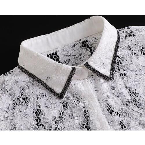 Woman fake collar black white patchwork Office Removable Detachable Chemisier Cols Women Clothes Accessories Camisas Tank Dickey