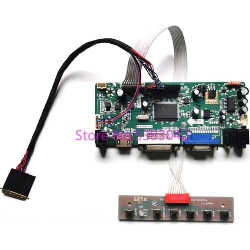 Fit B140XW01 V.6/V.7/V.8/V.9/V.B WLED LVDS 40Pin LCD panel 1366*768 VGA DVI 14" M.NT68676 screen controller board DIY kit