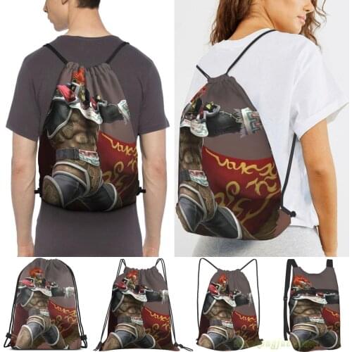 Ganondorf Smash Ultimate Poster Men Outdoor Travel Gym Bag Waterproof Drawstring Backpack Women Fitness Swimming Bag