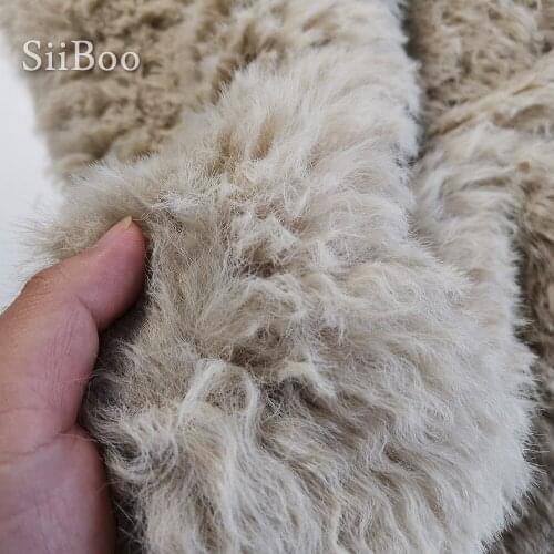 Siiboo 2020 hot sale imitate castor fur fabric for winter coat jacket super dense and soft touch high quality sp6290
