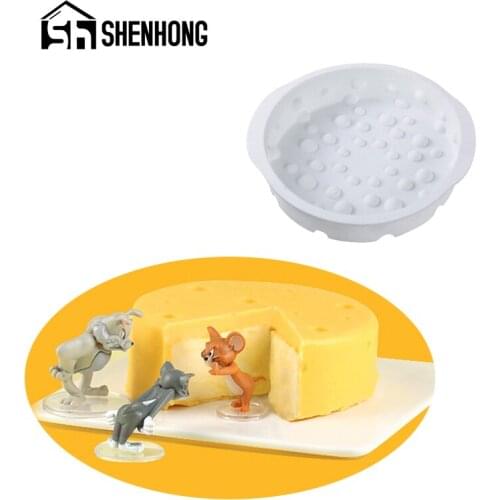 SHENHONG 4/6/8 inch Silicone Molds Cheese Shape French Mousse Dessert Pan Cake Mold Kitchen Accessories Pastry Baking Tools