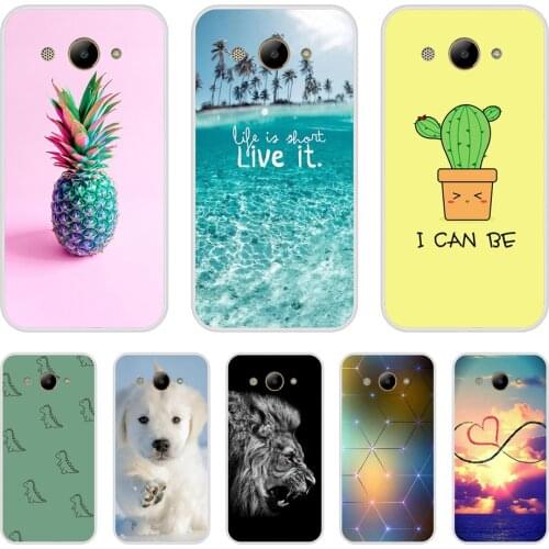 Silicone Case For Huawei Y3 2017 Cover Cute Pattern Soft TPU Phone Case For Huawei Y3 Y 3 2017 CRO-L22 CRO-U00 Bumper Coque Etui