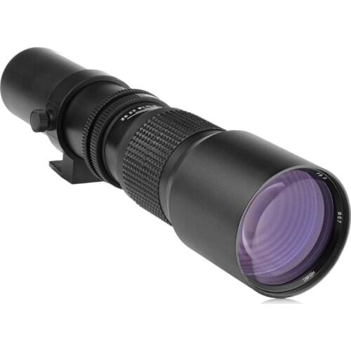 Mcoplus 500mm f8.0 Super Telephoto Lens Manual Zoom Lens for Canon EOS EF EF-S Mount T5 T5i T6i 80D 200D 5DII 5DIV SLR Cameras