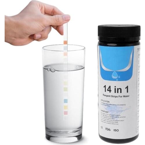 50/100 Strips 14-in-1 Drinking Water Test Strip PH Test Strips Environmental For Swimming Pool Spa Hardness Tester Paper Tool