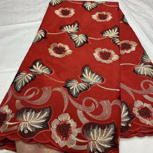 Dubai Fabric 100%cotton Nigerian Lace Fabric High Quality Lace 2021 Swiss Voile Lace Fabric African Dry Lace For Wedding 5yards