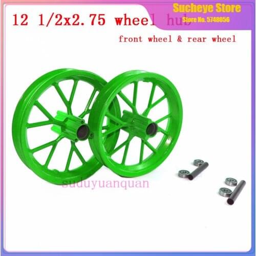 Green 12 1/2 x 2.75 Front and Rear wheel hub use 12 1/2X2.75 tire tyre for Razor Dirt Bike Rocket MX350 MX400 Mini Dirt bike