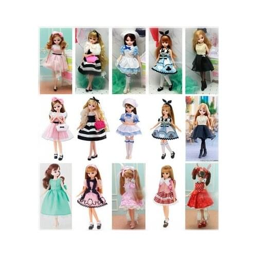 23cm Licca Lica Doll Simulation Doll Princess Lijia Girls Toy Blyth Little Doll Gift Baby Doll Toy