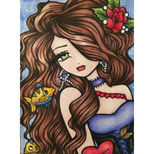 5D DIY Diamond Painting Color Girl Full Square/Round Embroidery Pattern Cross Stitch Kits Mosaic Wall Stickers