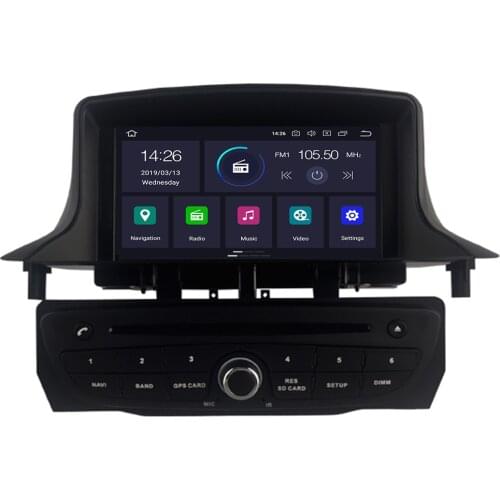 Android 10 Car Stereo DVD Player GPS Glonass Navigation for Renault Megane 3 Fluence 4GB RAM Video Multimedia Radio headunit