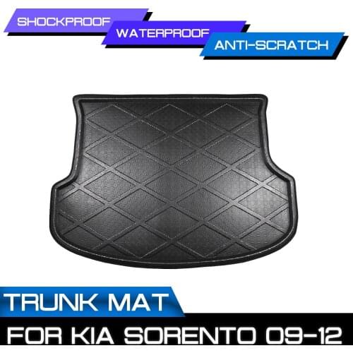 Car Floor Mat Carpet For KIA Sorento 2009 2010 2011 2012 Rear Trunk Anti-mud Cover