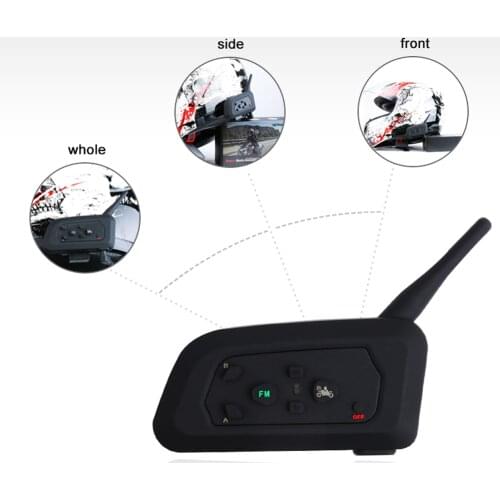V4 1200M Bluetooth Intercom 2PCS Motorcycle Helmet Interphone Headset Waterproof Wireless Bluetooth Moto Headset Interphone