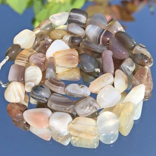 7-10mm Natural Irregular Persian Agates Stone Loose Spacer Finding Beads For Jewelry Making DIY Bracelet Necklace 15” Strand