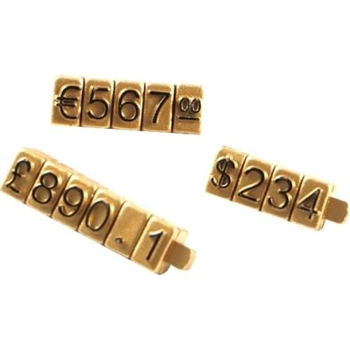 Price Numeral Cubes Assembly Blocks Stick Combined Number Digits Tag Sign Watch Jewelry Price Display Stand Shop Price