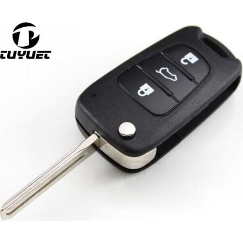 Car Key Shell 3 Buttons For Hyundai I30 IX35 Flip Folding Remote Key Case Blank Cover