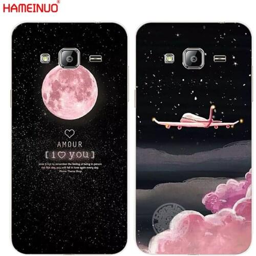 HAMEINUO Space Moon aircraft air plane love night cover phone case for Samsung Galaxy J1 J2 J3 J5 J7 MINI ACE 2016 2015 prime
