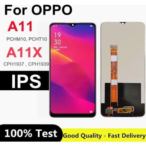Black 6.5 inch For Oppo A11 PCHM10 PCHT10 LCD Display Touch Screen Digitizer Assembly For OPPO A11X LCD Screen