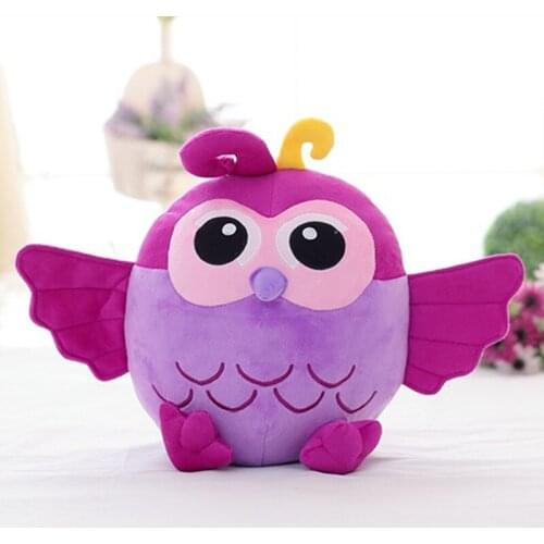 Artfunning Owl Doll Pillow Plush Toys Colorful Bird Stuffed Animals Doll Birthday Gift Kids Home Decor 25cm