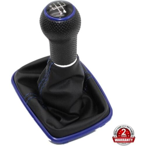 For VW BORA JETTA 4 GOlf 4 A4 GTI GTD 1998 1999 2000 2001 2002 2003 2004 2005 2006 Car 5/6 Speed 23mm Blue Gear Stick Shift Knob