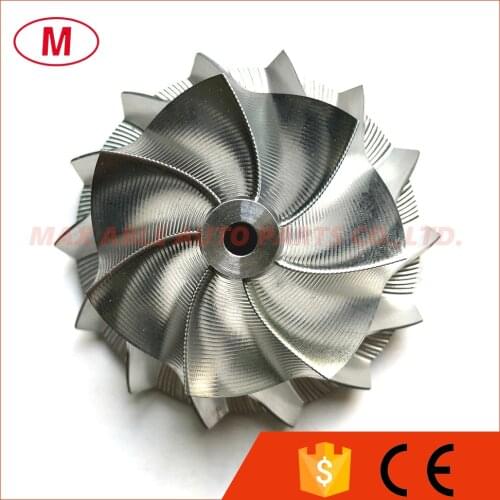 GT15-25 50.00/68.01mm 7+7 blades Turbo Billet compressor wheel/Aluminum 2618/Point Milling wheel for Turbocharger Cartridge/CHRA