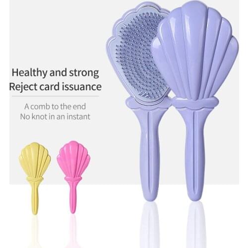 Princess Shell Comb Cartoon Baby Brush Anti-static Detangler Reduce Hair Loss Styling Tool Barber Accessorie