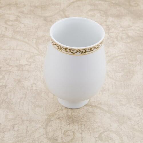 Ceramic Toilet Brush Cup Bathroom Mouth Cup Replacement Cup Toilet Brush Glass Toothbrush Cups Bathroom Accessories Set