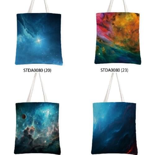 Painted Starry Milky Way Cosmetic bag organizer stationery organizer kitchen storage and organization Storage items Tool bag bag