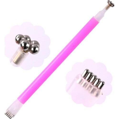 Cat Eye Magnetic Stick for UV Gel Dual-ended Magnet Pen DIY Cat Eye Polish UV Gel Painting Magnetic Pen Manicure Nail Art Tool