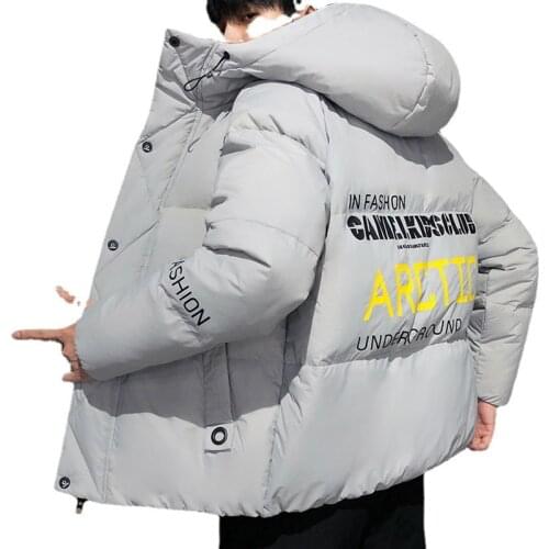 Men Harajuku Colorful Bubble Coat Winter Jacket 2021 Mens Streetwear Hip Hop Parka Korean Yellow Black Clothes Puffer Jackets