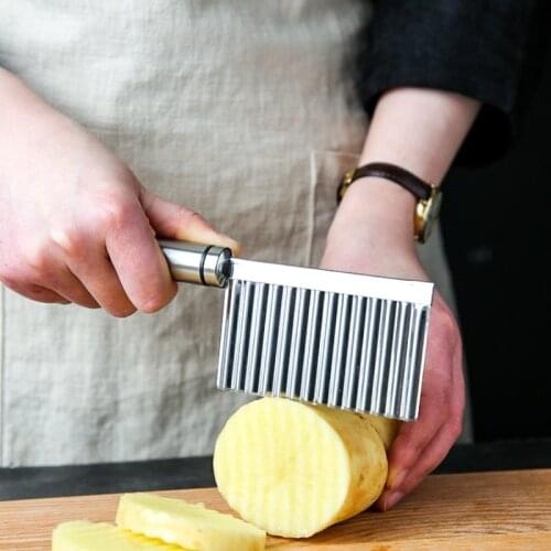 Potato Wave Knife Cut Flowers Vegetable Slicer Kitchen Accessories Tool Vegetable Cutter Peeler