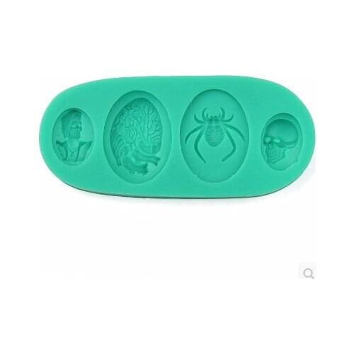 Spider Design DIY Silicone 3D Cake Mold Fondant Decoration Mold Cake Cooking Tools(si275)