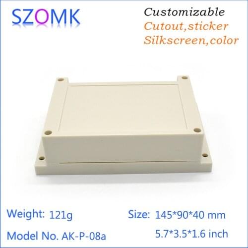4 pieces 145*90*41mm Plastic enclosure diy plc din rail case electrical plastic housing diy case junction box