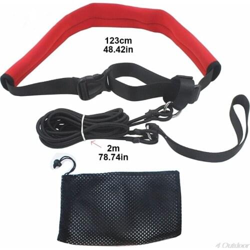 2m Pool Swim Training Leash Swimming Training Elastic Belt Resistance Tether Adults Kids Exerciser Safety Rope Set N23 20