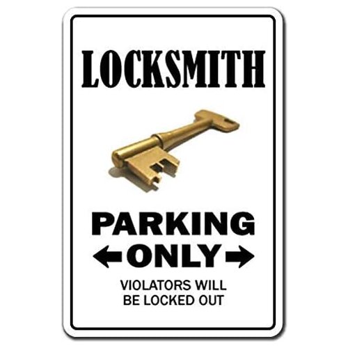 Locksmith Poster Funny Sign Tin Art Wall Decor Vintage Aluminum Retro Metal Tin Sign Painting Decorative Signs