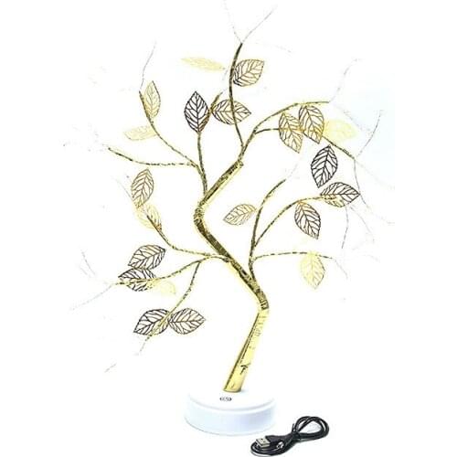 LED Night Light Christmas Tree Copper Wire Garland Lamp for Kids Bedroom Decor Fairy Lights Luminary Holiday Lighting