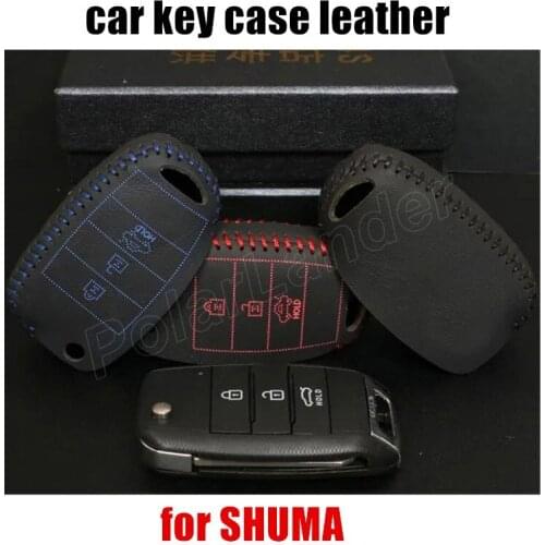 Only Red genuine leather car key case fit for KIA K3K5 SORENTO SHUMA leather cover sewing by hand fashion goods fashion style