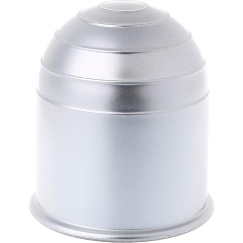 Universal 50mm Tow Bar Ball Cover Cap Towing Hitch Caravan Trailer Protect Sliver