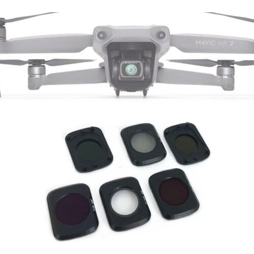 Glass ND4 + ND8 + ND16 + ND32 + UV + CPL ND PL Lens Filter Protector Cover Kit for DJI Mavic Air 2 Drone Gimbal Air2 Accessories