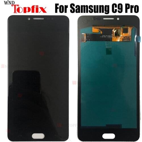 100% Tested For Samsung Galaxy C9 Pro LCD C9000 Display Touch Screen Digitizer Assembly Replacement For Samsung C9 Pro Lcd