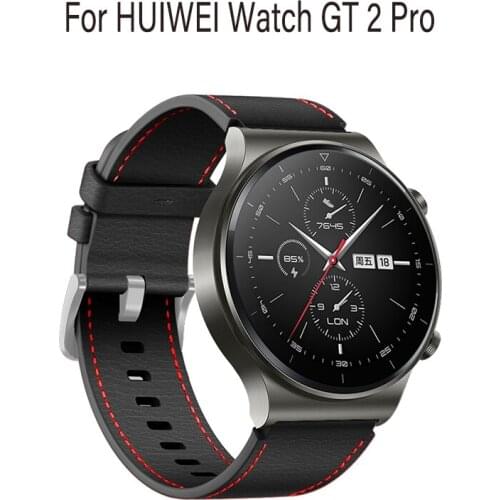 22mm Leather Watchbands For Huawei Watch GT 2 Pro GT 2e Strap Honor Watch Magic 2 For Samsung Galaxy Watch 3 45mm Gear s3
