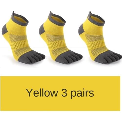 3 Pairs Men Lightweight Socks Athletic Five Toed Socks Cycling Socks Breathable Outdoor Sport Basketball Running Football Socks